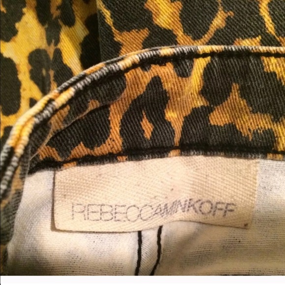 REBECCA MINKOFF Leopard Print Skinny Jeans Denim - Picture 4 of 8